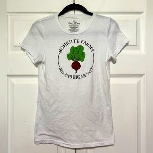Ripple Junction White Schrute Farm 'The Office' T-Shirt Size Small
